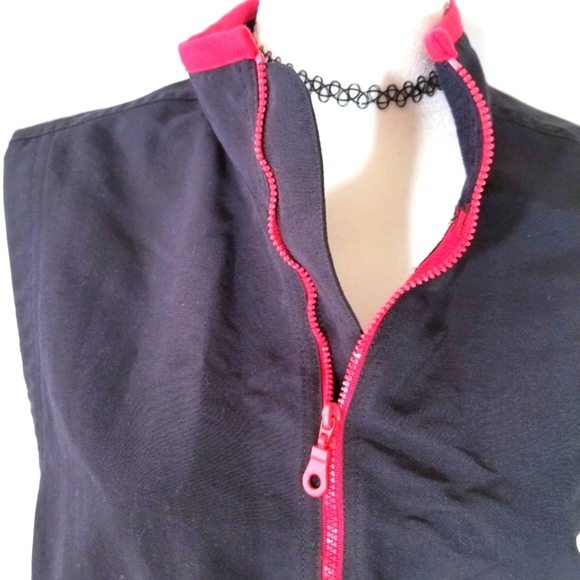 LS4 nylon mesh black zippered women's vest. L - Picture 4 of 8
